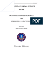 Universidad Autonoma de Quito - UNAQ-: Facultad de Sistemas E Informática - ISIN