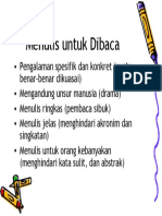 Menulis Untuk Dibaca