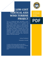 The low cost vertical wind turbine project