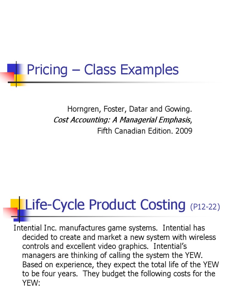 Intential Inc. Pricing Strategies Analysis | PDF | Marketing | Economics