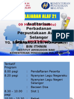 Pembelajaran Alaf 21: Auditorium Perbadanan Perpustakaan Awam Selangor Seksyen 13 Shah Alam