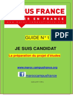1 Guide Campus France Maroc 2016-2017 1- Je Prépare Mon Projet D_études