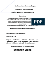 Conversatorio Presos Politicosen Venezuela