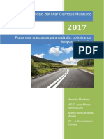 Rutas Adecuadas Para Optimizar Tiempos.