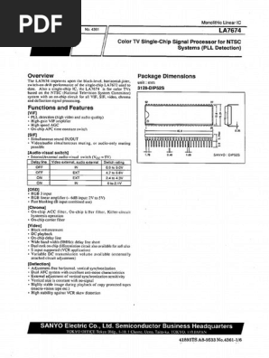 Circuit Intégré Sanyo LA7578N Original Neuf - Pour Réparation électronique