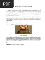 Top Das 10 Maiores Religiões Do Mundo