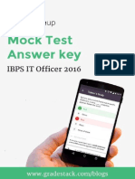 Solutions IBPS IT Officer Exam 2016