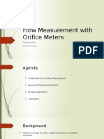 Flow Measurement With Orifice Meter 1