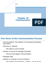 Week 7- Ch. 20- Communicator