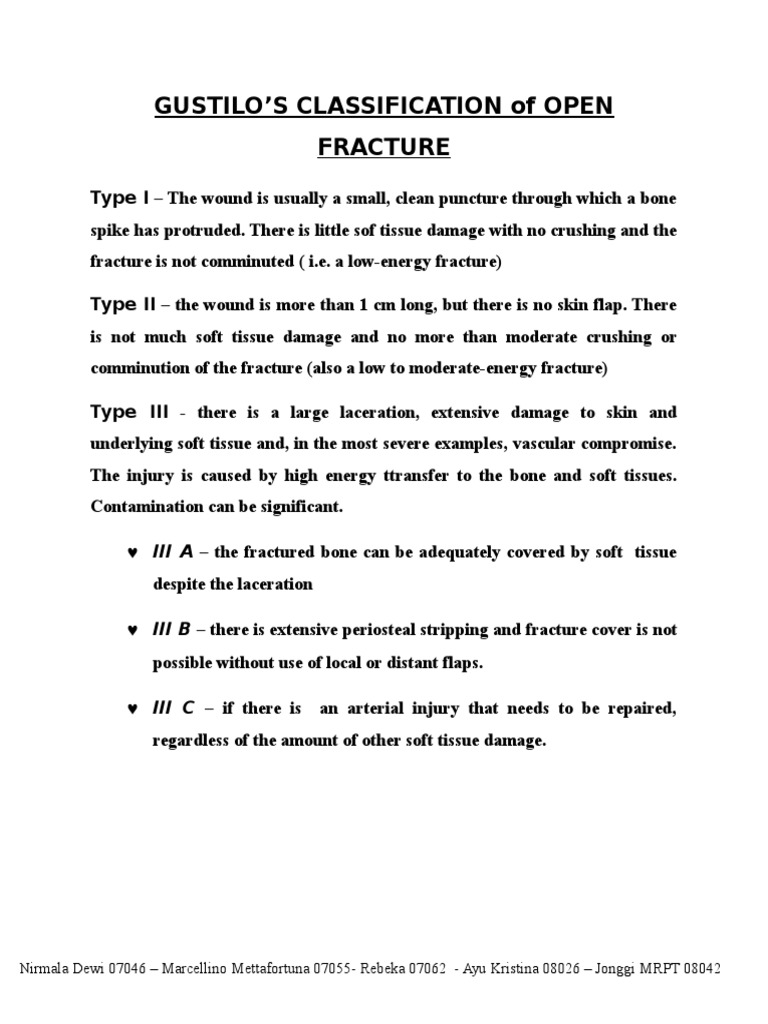 Open Fracture Classification Guide | PDF | Politics | Social Science