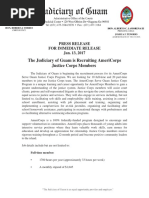Press Release - AmeriCorps Justice Corps Recruitment 2017