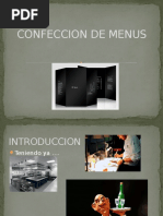 Confeccion de Menus