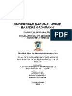 MUNICIPALIDAD DE LA PUNTA PLAN DE CONTINGENCIA INFORMÁTICO