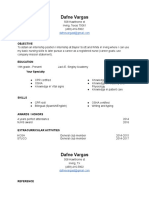 Dafne Vargas Resume