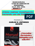 SESION N° 01 - COMO REALIZAR INVESTIGACIONES EN EL ESTILO APA