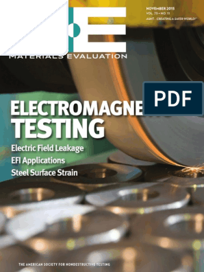 Digital Material Evaluation November 2015, PDF, Nondestructive Testing