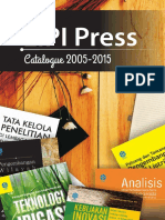 LIPI Press 2005-2015 Catalogue