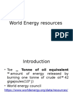 World Energy Resources