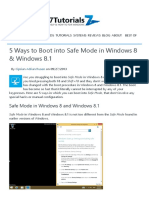 5 Ways To Boot Into Safe Mode in Windows 8 & Windows 8