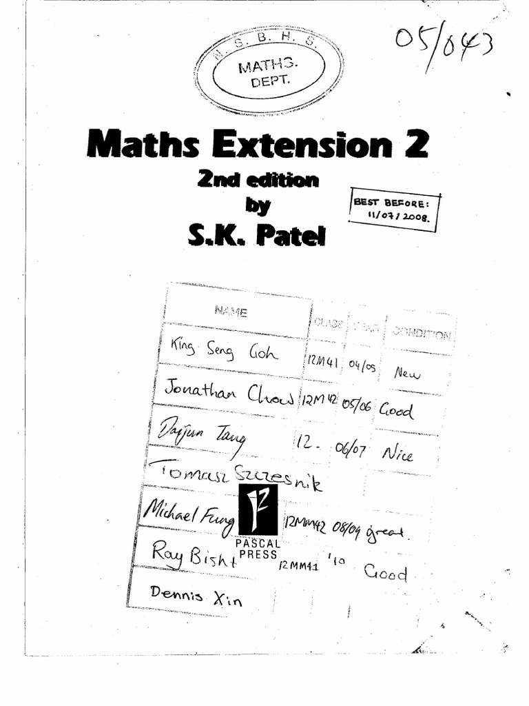 送料無料特集 | 激安の新品・型落ち・アウトレット Year 12-Pascal PDF | PDF Patel SK 2 Extension Maths - Press ミュージシャン