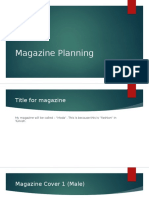 My Magazine Planning