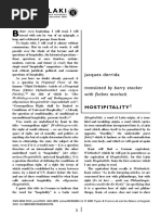 Jacques Derrida Hostipitality PDF