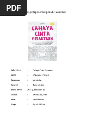 Resensi Novel Cahaya Cinta Pesantren