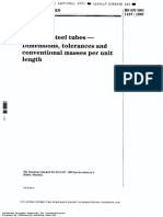 Stainless Steel Tubes Dimensions, Tolerances and Conventional Masses Unit Length