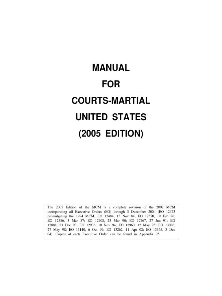 Manual For Courts martial 2022 Pdf Manual For Courts martial 2022 Pdf