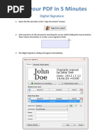 Bluebeam Digital Signature Guide | PDF