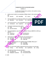 CBSE UGC NET Mass Communication Paper 2 December 2005