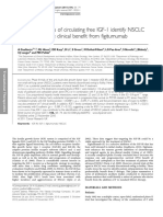 Pre-Treatment Levels of Circulating Free IGF-1 Identify NSCLC Patients Who Derive Clinical Benefit From Figitumumab