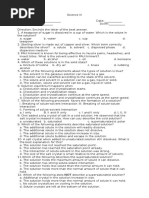 2nd Periodical Test Chemistry 2011