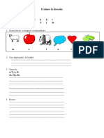 Evaluare Abecedar Sem I PDF