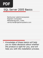 SQL Server 2005 Basics: Ramkumar Lakshminarayanan Rajaram Computers Mahadanapuram, India