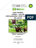 Fertilizacion y Post Cosecha Del Cacao