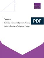 Developing Professional Practice