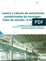 Diseño y Cálculo de Estructuras Prefabricadas de Hormigón. Caso de Estudio El Túnel Falso