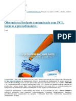 Óleo Mineral Isolante Contaminado Com PCB, Normas e Procedimentos - LORENCINI BRASIL