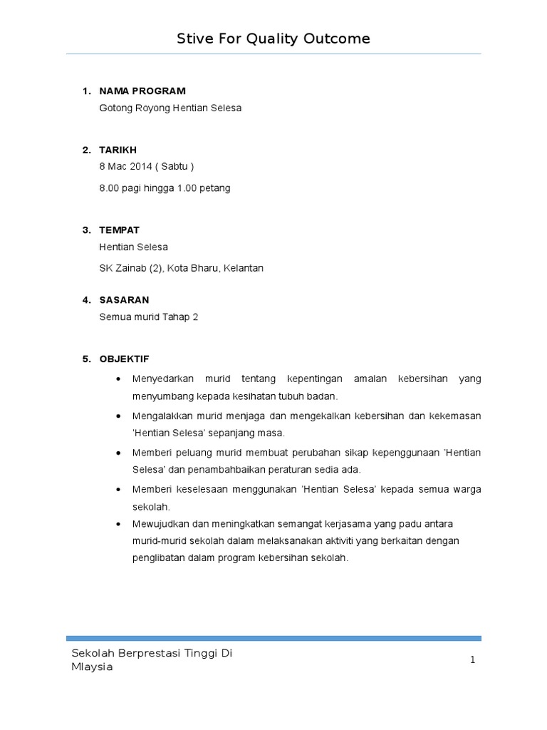 Laporan Program Gotong Royong | PDF