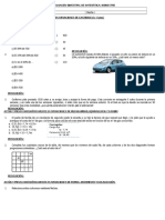 Evaluación bimestral de matemática: II bimestre