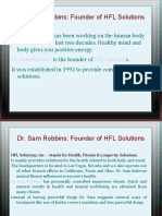 Dr. Sam Robbins: Fonder of HFL Soluions