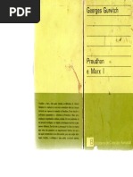 Proudhon e Marx 1 - Gurvitch