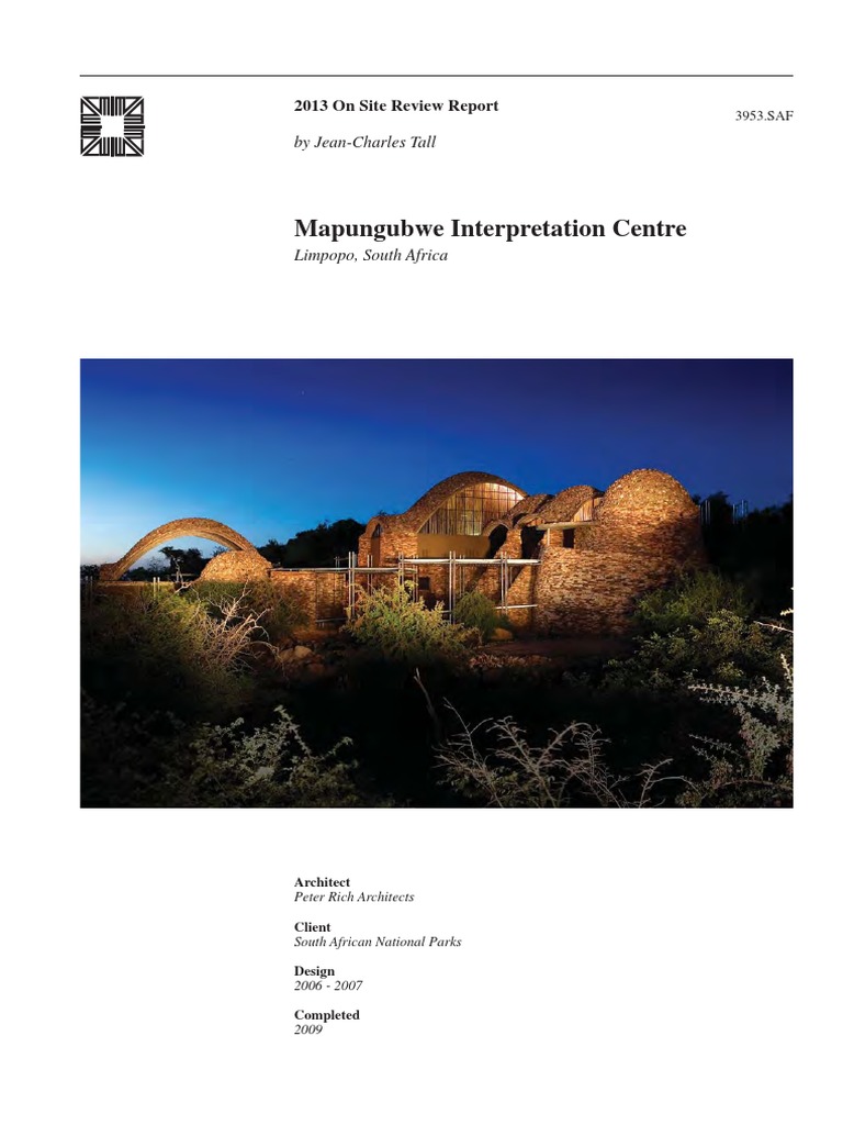 Mapungubwe interpretation centre case study picture