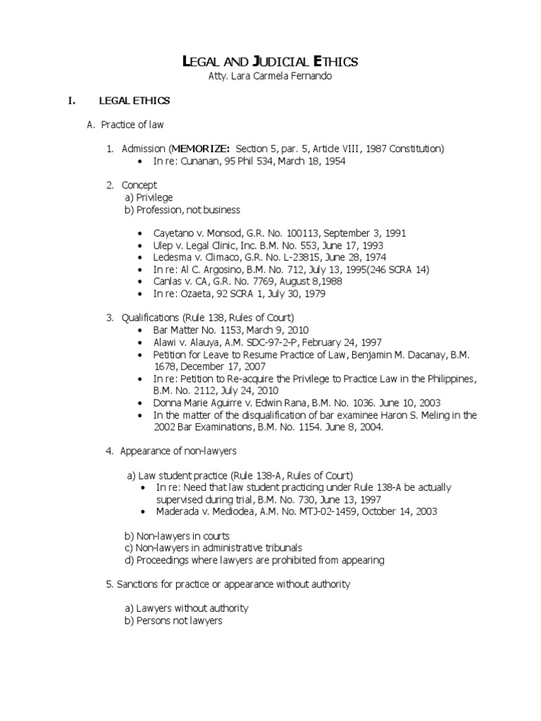 Legal Ethics Syllabus 1 PDF