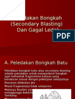 12. Peledakan Bongkah (Secondary Blasting)