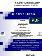 Presentacion Proyecto Cooperativa Los Mu PDF