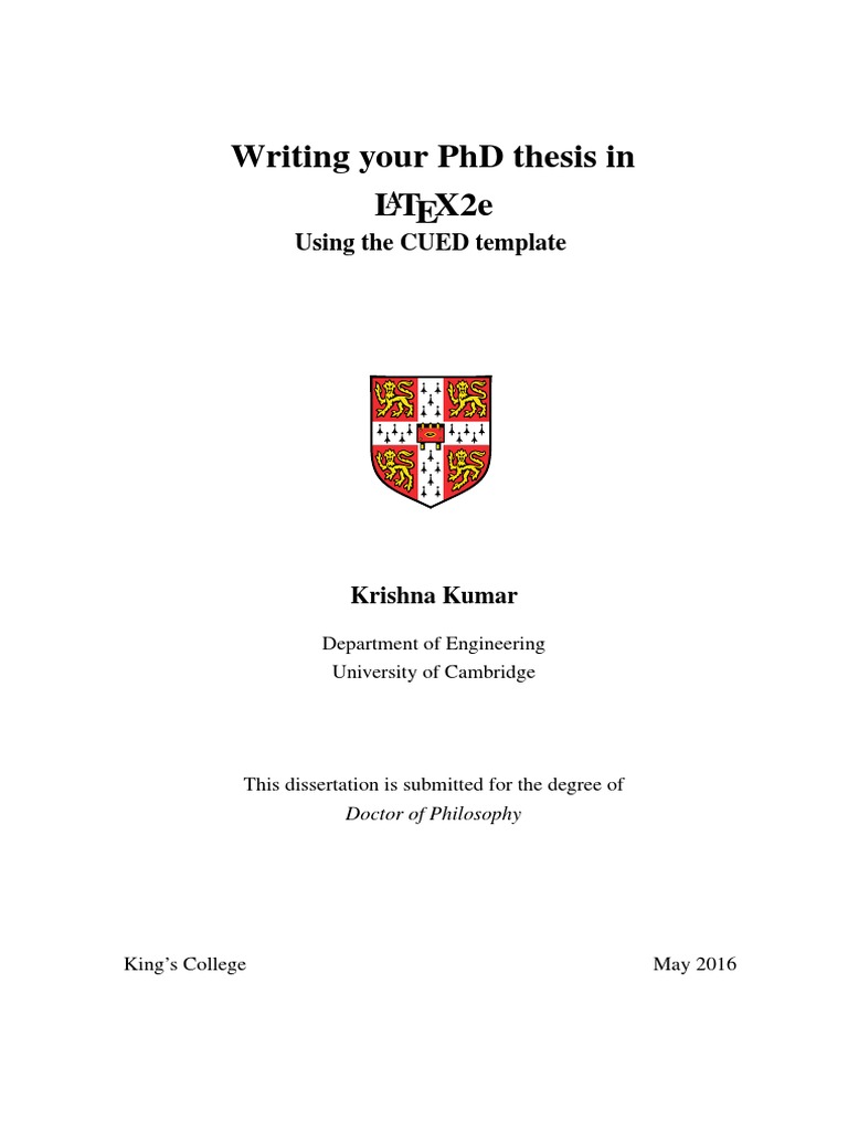 Phd Thesis Template Pdf Computing Computing And Information
