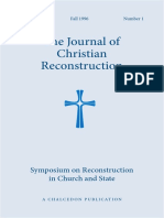 JCR Vol. 14 No. 01: Symposium On Reconstruction in The Church and State