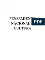 Pensamiento Nacional y Cultura de Aritz Recalde. 2012